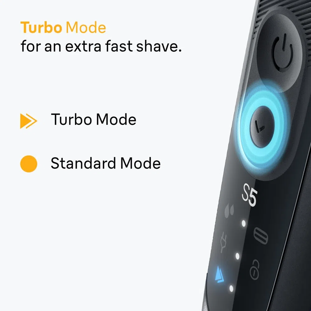 Braun Series 5 52-B1000s - Rasoio elettrico da uomo, con durata della batteria di 50 minuti, rasoio senza fili da uomo, impermeabile, prodotto in Germania, colore: blu