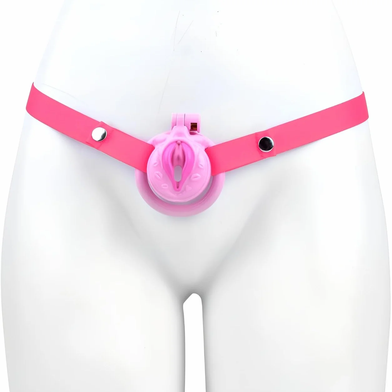 Sissy Chastity Cage Uomo Gabbia Pene Cintura Di Castità Maschile Cock Cage Erotitici Sexy Per Coppie (Pink)