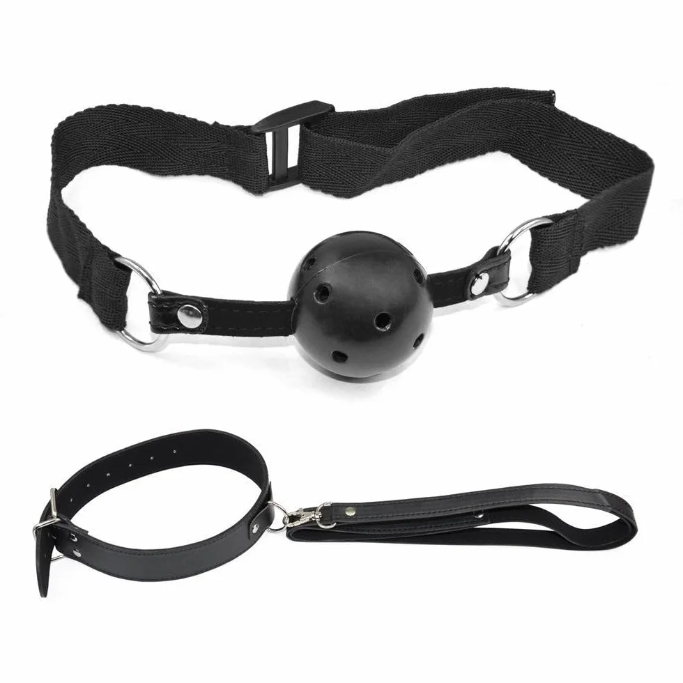 BONDAGERIE® Kit Starter Completo 8 Pezzi: Manette, Collare con Guinzaglio, Paletta, Pinze, Corda, Sacco in Raso