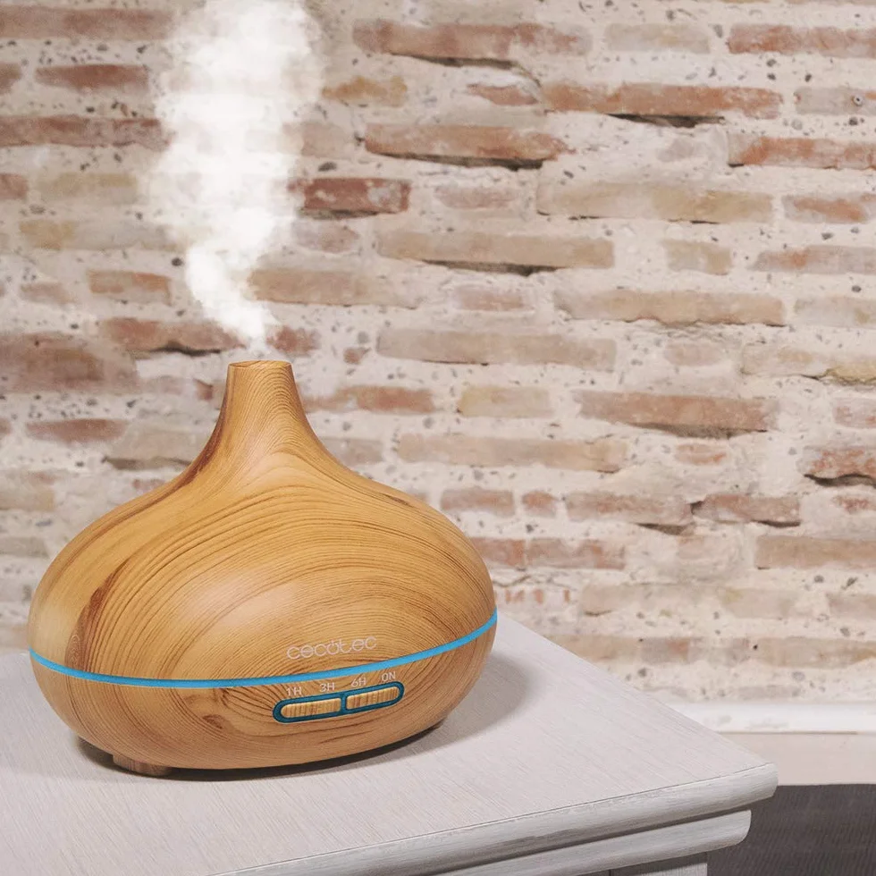 Cecotec Pure Aroma 300 Yang Umidificatore Diffusore Aromi Ultrasuoni 10W 300ml Timer 6h LED 7 Colori