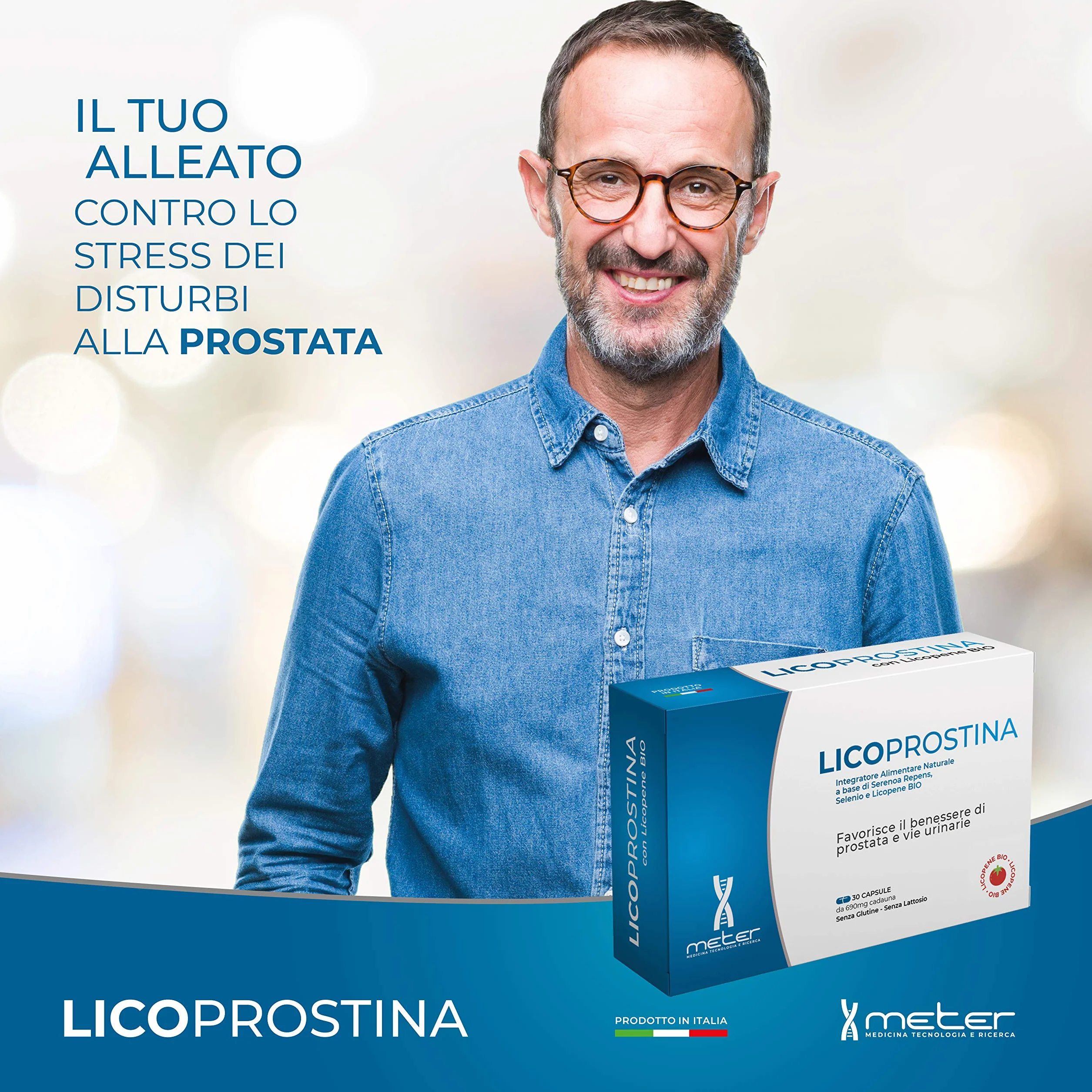 Licoprostina Integratore Alimentare Naturale Licopene Biologico 30 Capsule Prostata