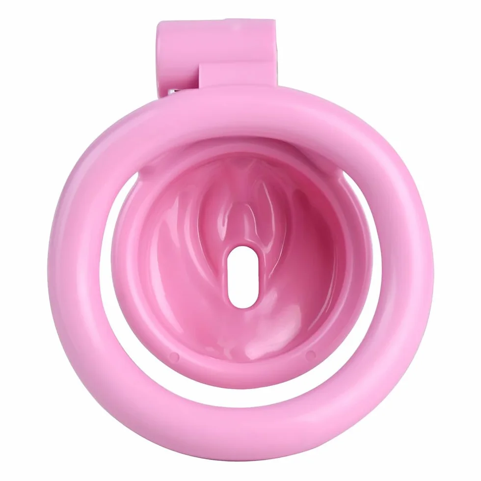 Sissy Chastity Cage Uomo Gabbia Pene Cintura Di Castità Maschile Cock Cage Erotitici Sexy Per Coppie (Pink)