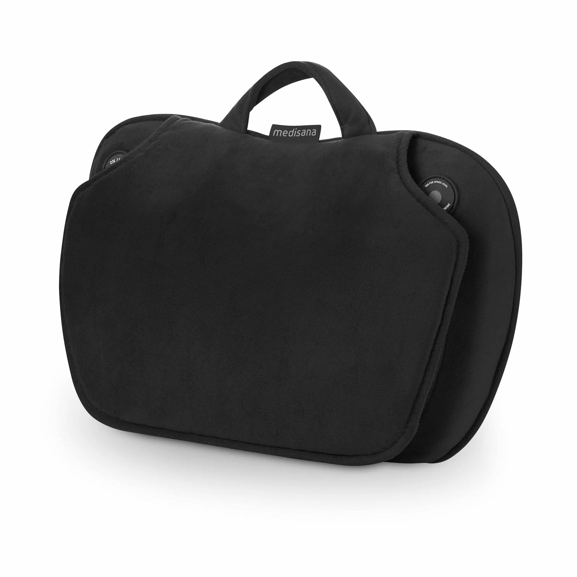 medisana MC 850 Cuscino per massaggio shiatsu, con funzione calore, 4 teste rotanti per massaggio, funzione luce rossa, con telecomando, per collo, spalle, schiena e gambe