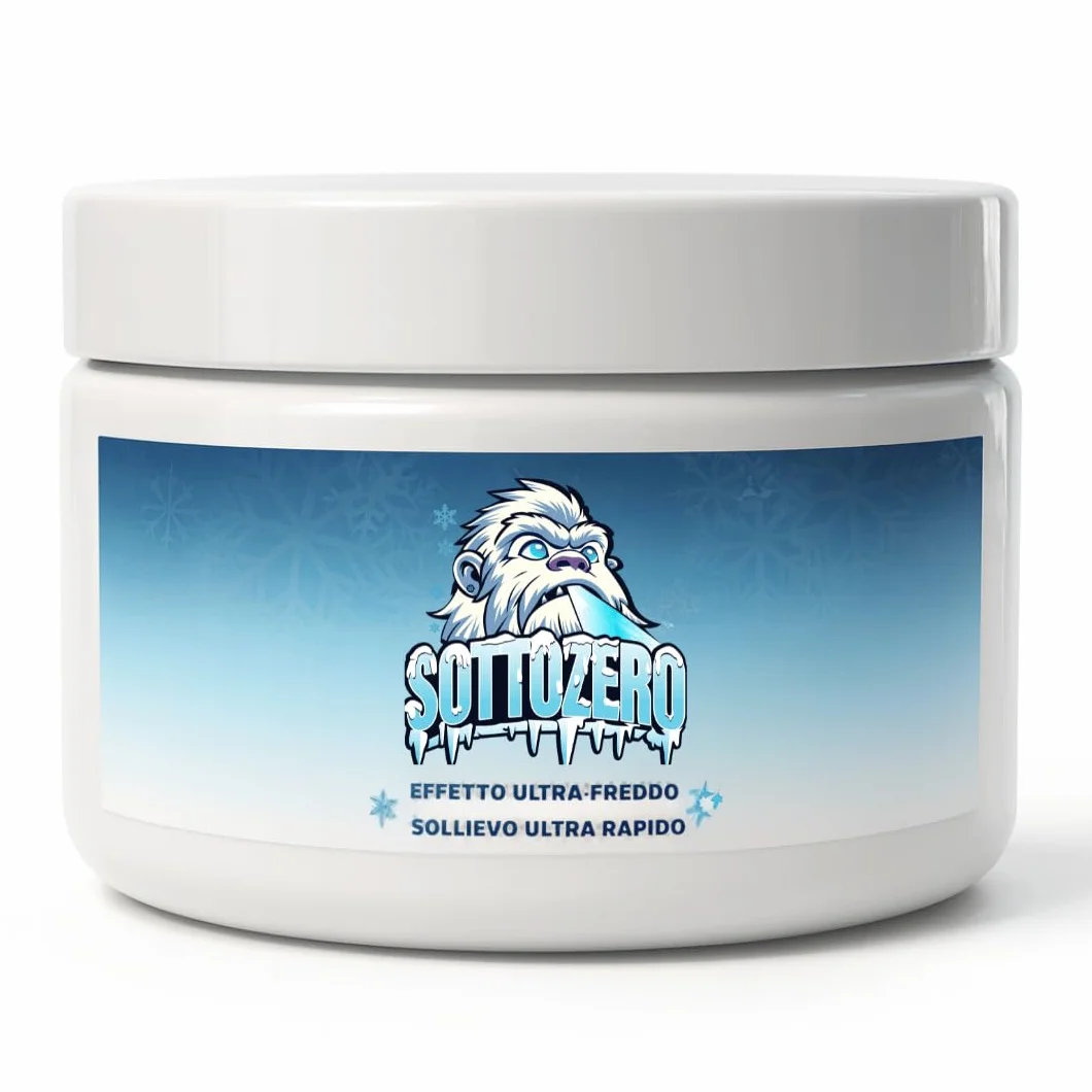 SottoZero Crema Effetto Freddo 200ml Mentolo 4% Arnica Montana Sollievo Gambe Pesanti