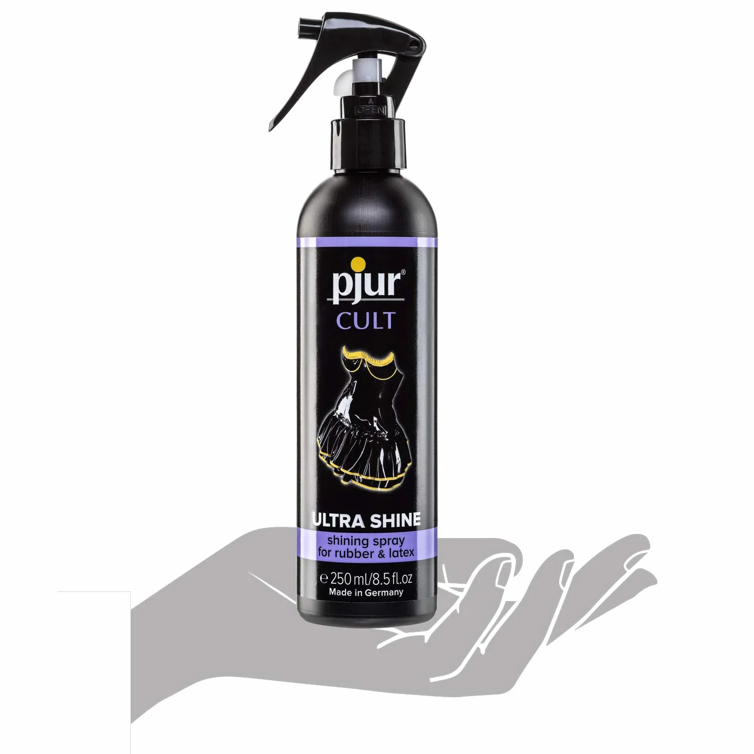 pjur CULT Ultra Shine 250ml - Środek do pielęgnacji lateksu i gumy