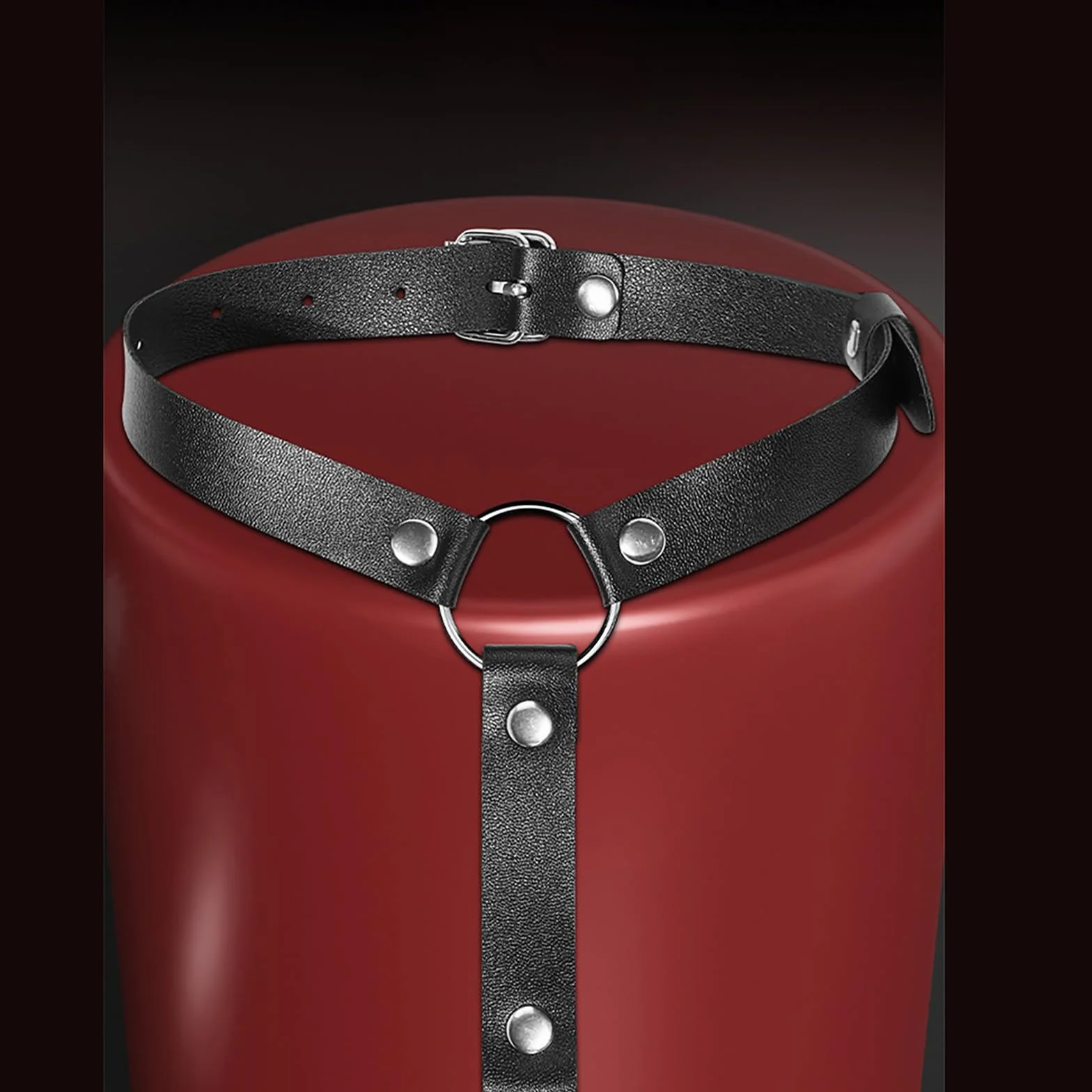 Kit Bondage Fetish Collare Con Manette Regolabili in Pelle E Catena Plug Anale Gancio Anale in Acciaio Inossidabile