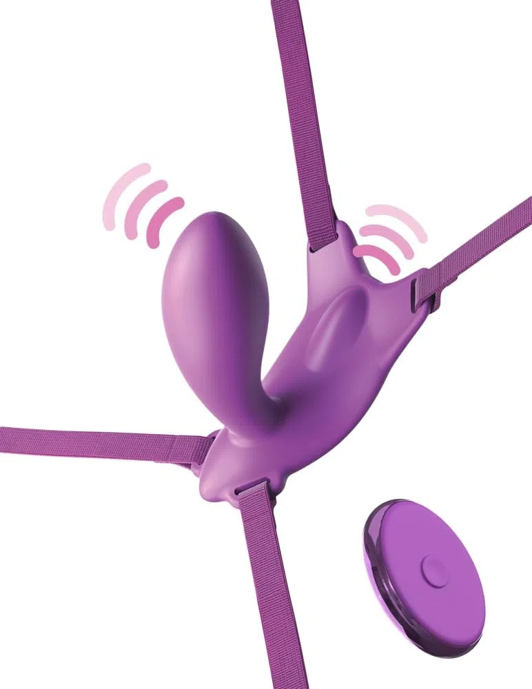 Pipedream Fantasy For Her Ultimate G-Spot Butterfly Strap-On Purple 10 cm