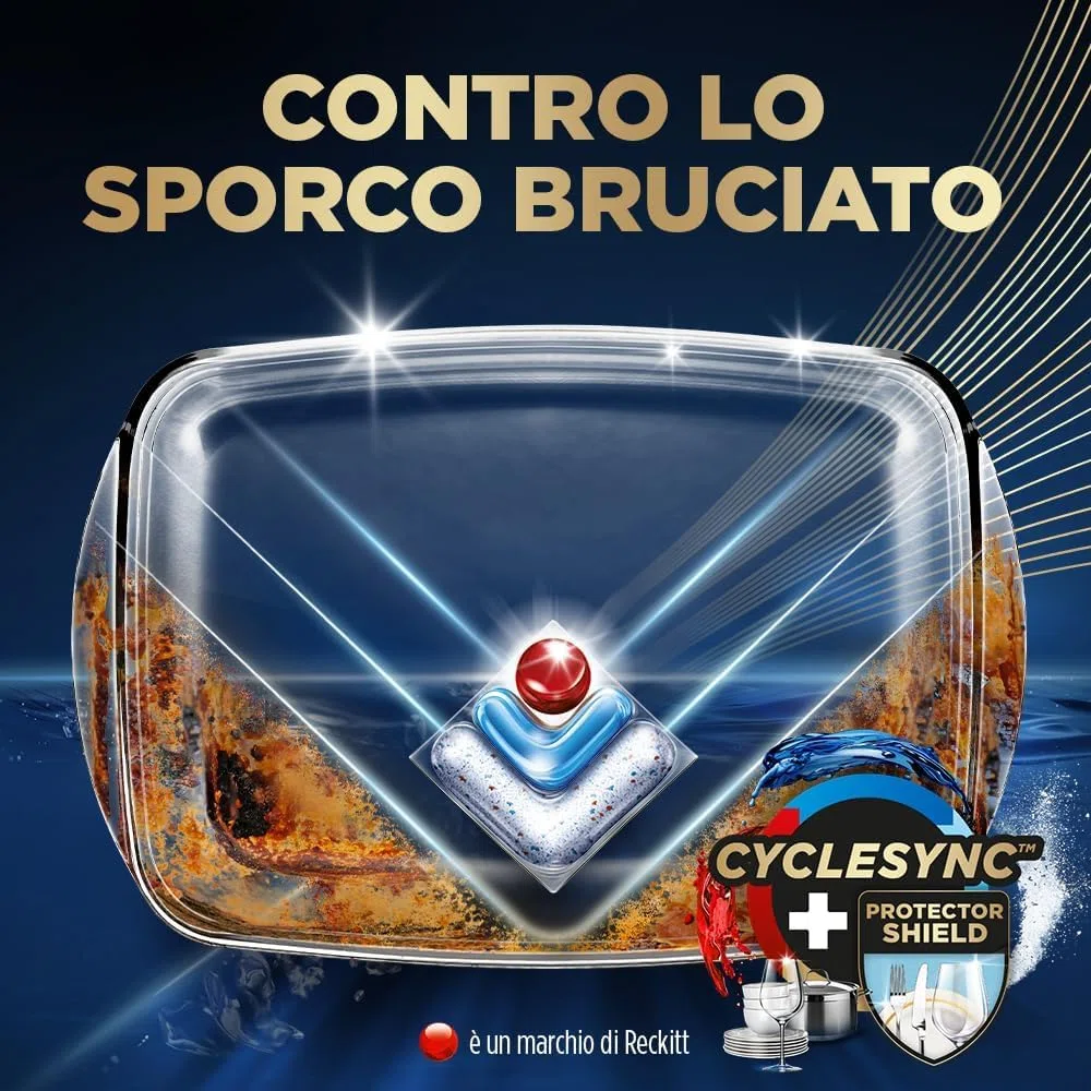 Finish Ultimate PLUS Infinity Shine Pastiglie Lavastoviglie al Limone, 315 Capsule con Scudo Protettivo contro lo Sporco e i Residui Incrostati