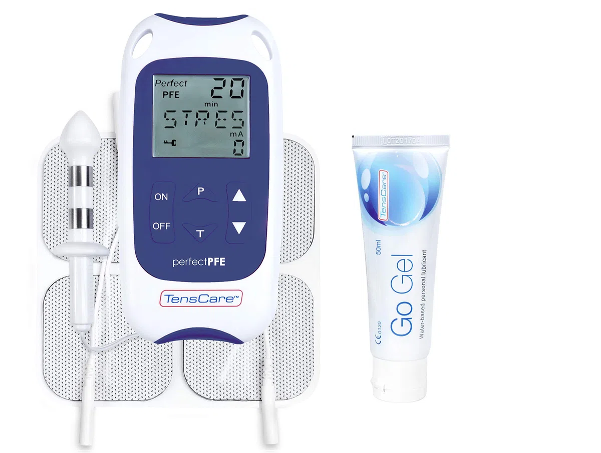 TensCare Perfect PFE Men–Per il Pavimento Pelvico Maschile-Contro l'incontinenza e la disfunzione erettile allenando e rinforzando i muscoli pelvici con la Tecnologia TENS e EMS Kegel