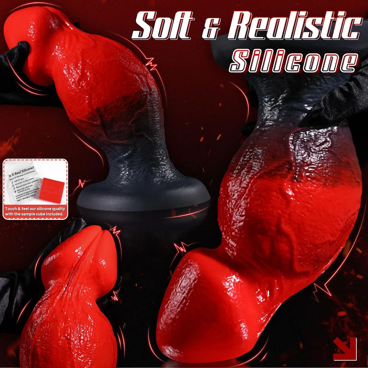27cm Plug Anale Gigante Mostro Fantasy, 9.4cm Diametro Dildos Extra Large Con Due Noduli Per Dilatazione Anale, Dildo Anal Silicone Spesso XXL Con Ventosa, Giocattolo Sessuale Dildo Per Uomini e Donne