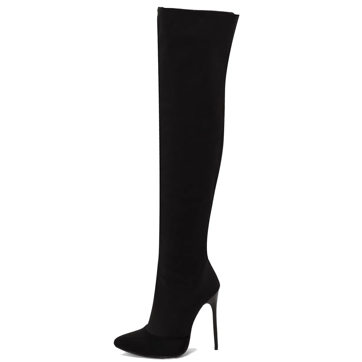 CUTEHEELS Stivali sopra il ginocchio sexy con tacchi a spillo e temperamatite da donna