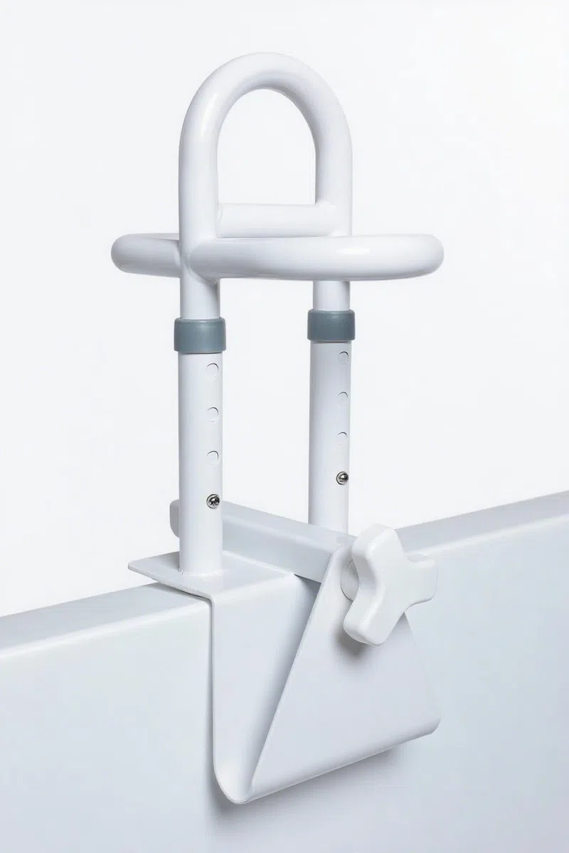 Maniglia Accesso Vasca, Maniglione Anziani Regolabile in Larghezza 8-17 cm, Maniglia per Vasca da Bagno, Manico per Vasca da Bagno Senza Foratura, per Anziani, Disabili, Donne in Gravidanza