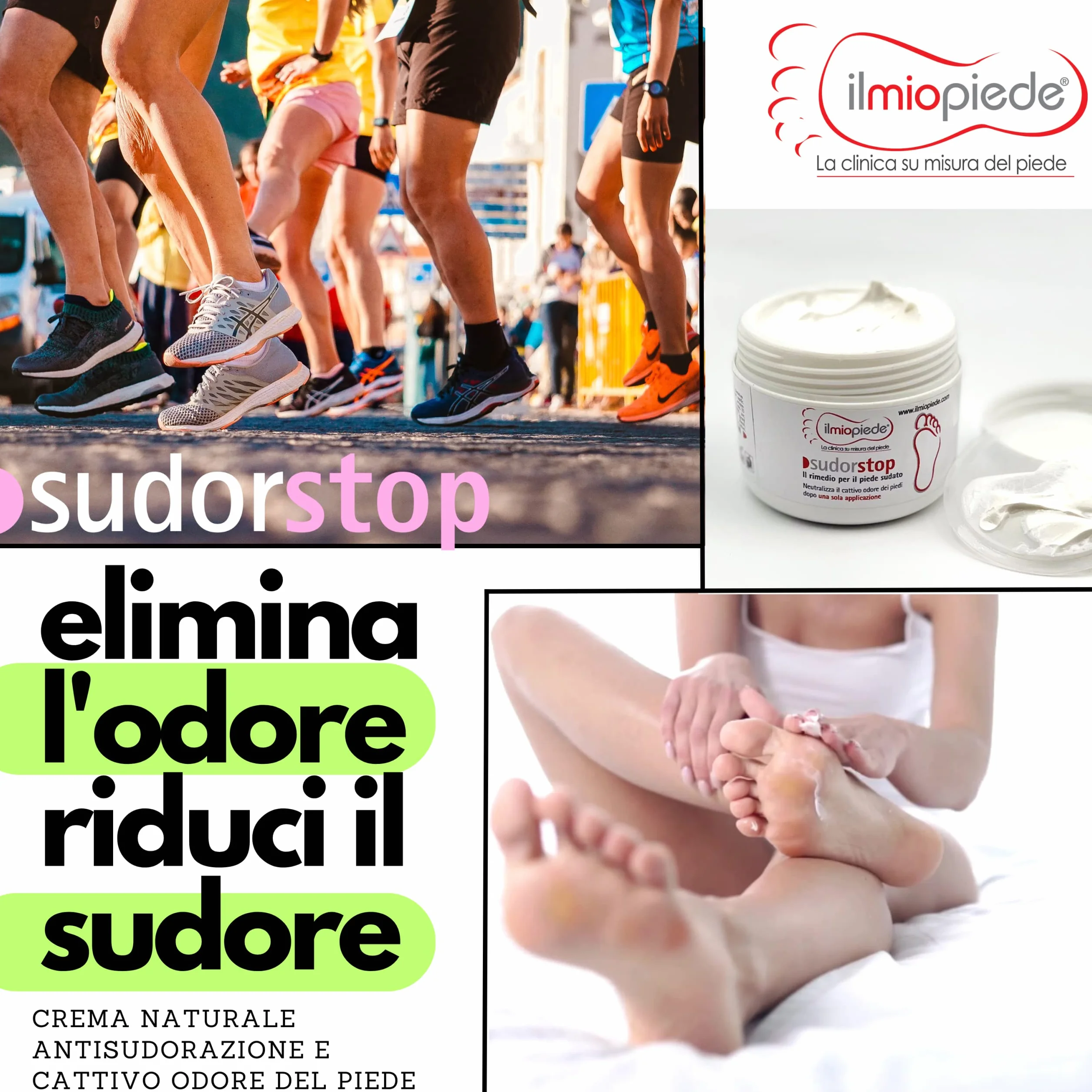 ODORSTOP LAVAPLAN + SUDORSTOP Spray igienizzante scarpe e Crema antisudore piedi Confezione Risparmio