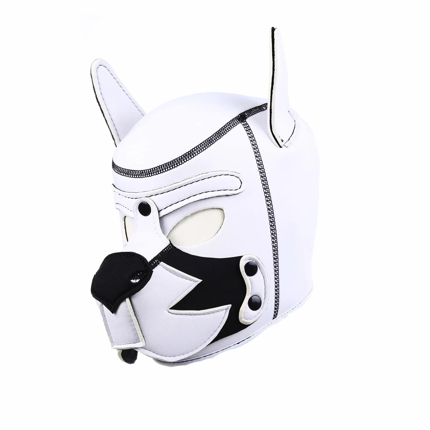 Maschera con cappuccio in neoprene per adulti rimovibile per cosplay