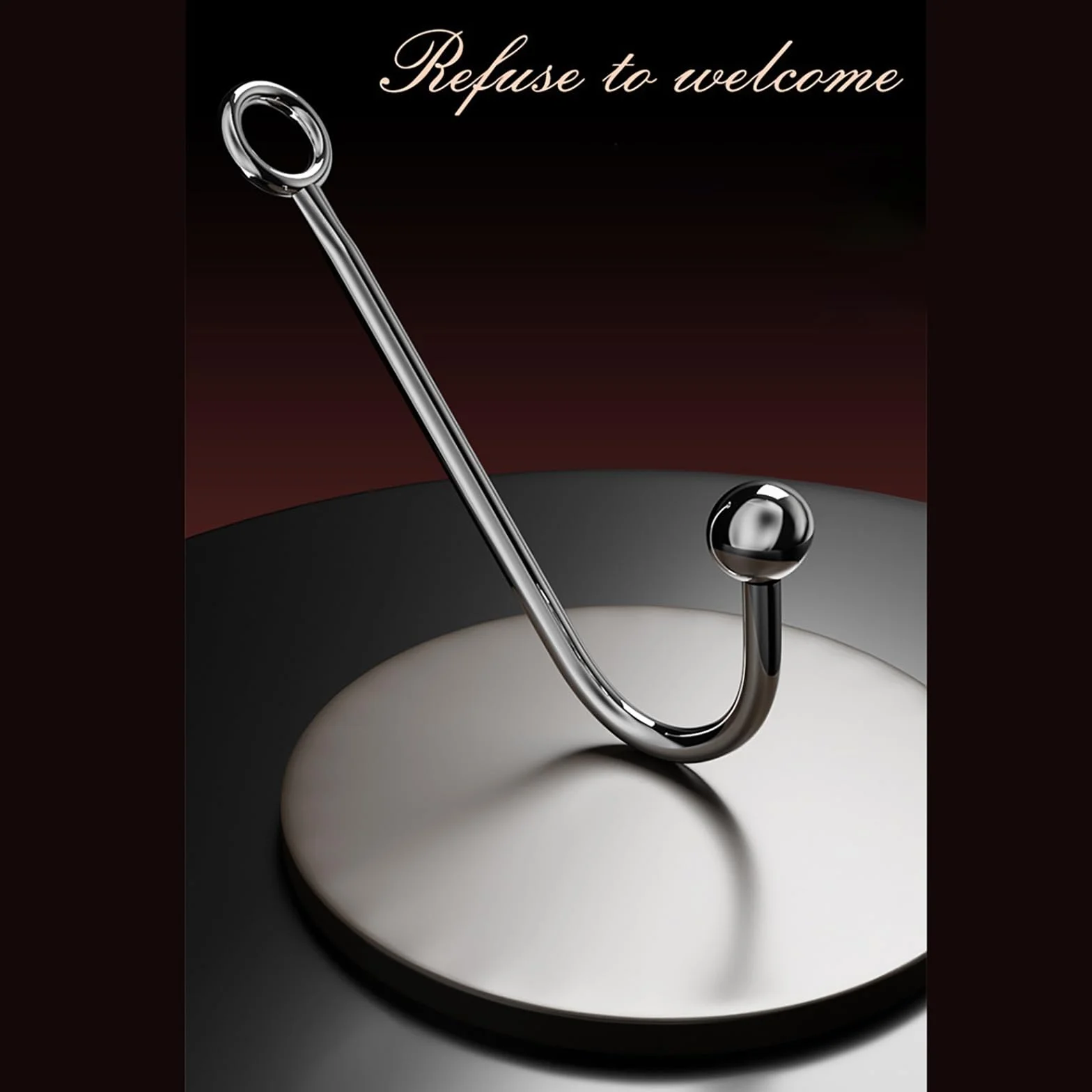 Kit Bondage Fetish Collare Con Manette Regolabili in Pelle E Catena Plug Anale Gancio Anale in Acciaio Inossidabile