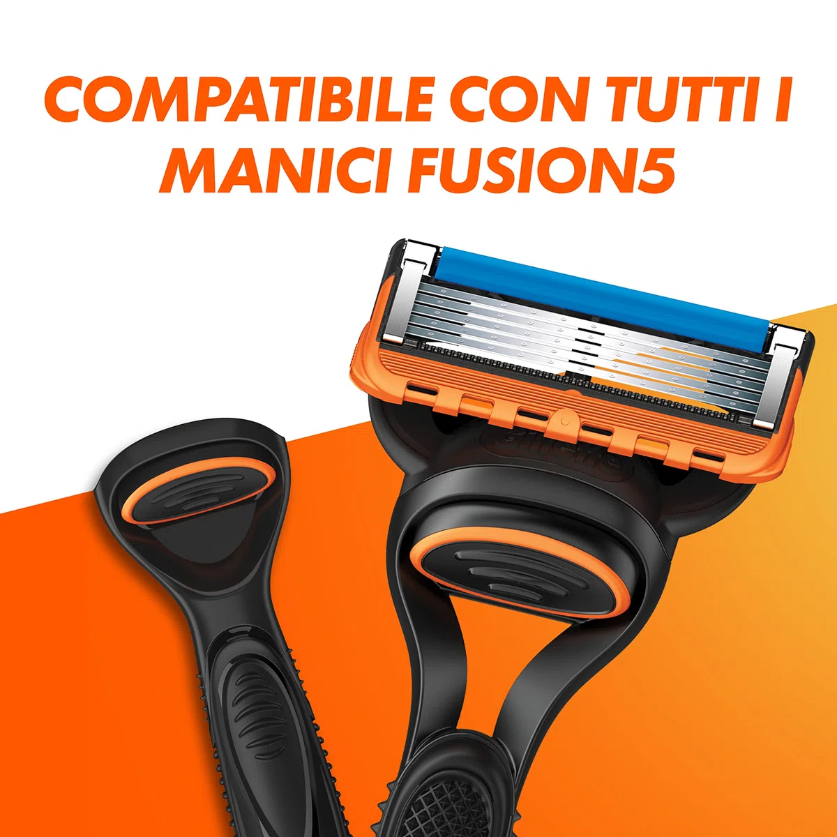 Gillette Lamette Gillette Fusion 5, 14 Lamette Da Barba Di Ricambio per Rasoio Barba Manuale Fusion5, da 5 Lame, Rasatura Scorrevole con Striscia Lubrificante, Fino a 1 Mese di Rasatura per Lametta