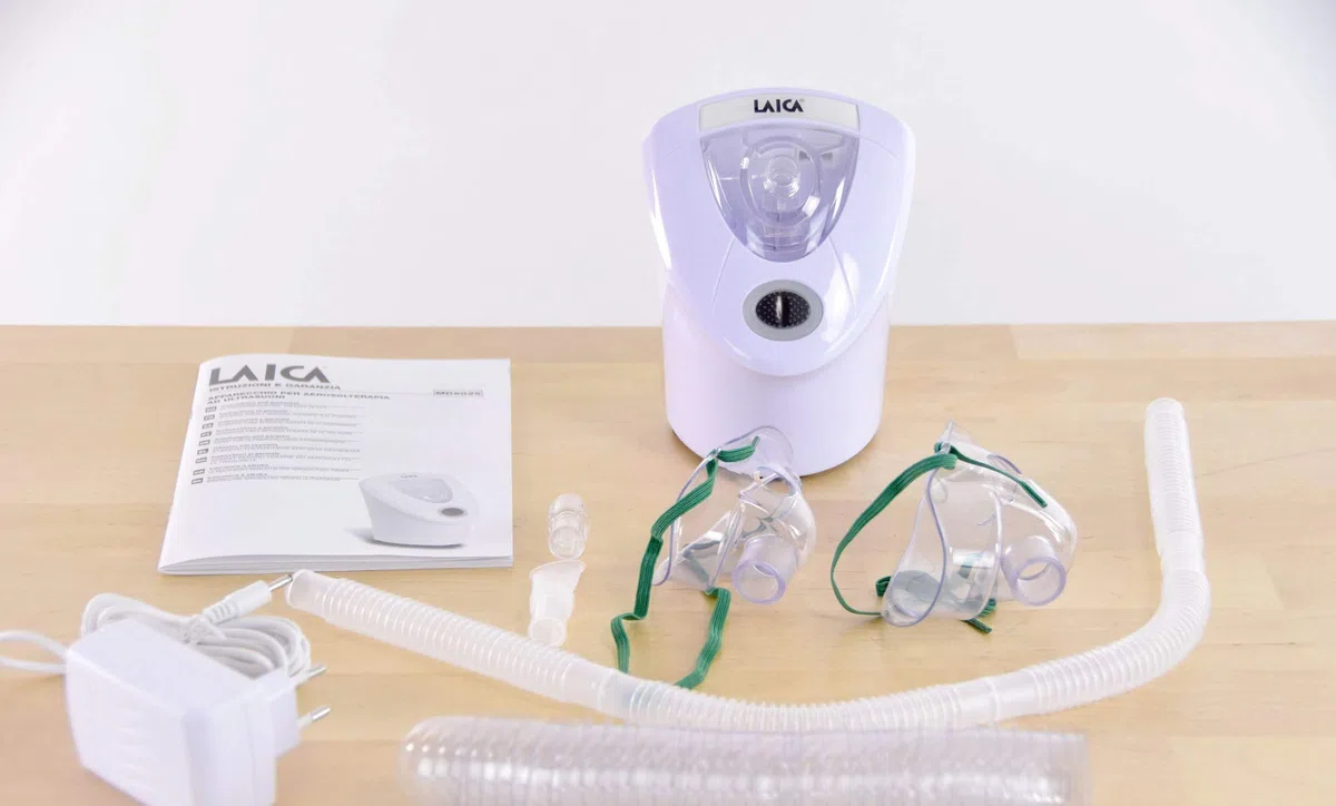 Laica MD6026P - Aerosol a Ultrasuoni Portatile per Adulti e Bambini silenzioso, Bianco