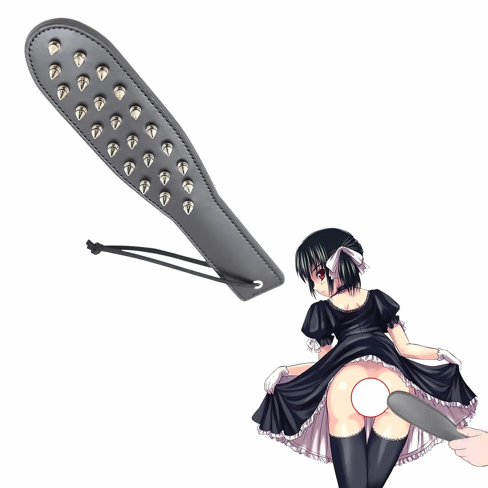 Pagaia in Pelle SM Frusta Sex Giocattoli Sessuali per Coppie con Rivetti Fetish Erotici Cosplay