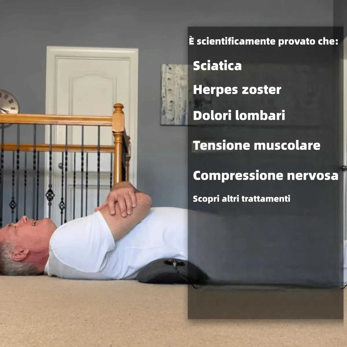 Dorsanova Schiena,Dorsanova Trazione Lombare,Massaggiatore per Schiena 3 in 1,Piccolo e Portatile con Vibrazione e Calore,15 Minuti al Giorno per Sollievo Rapido,Adatto a Tutte le Età
