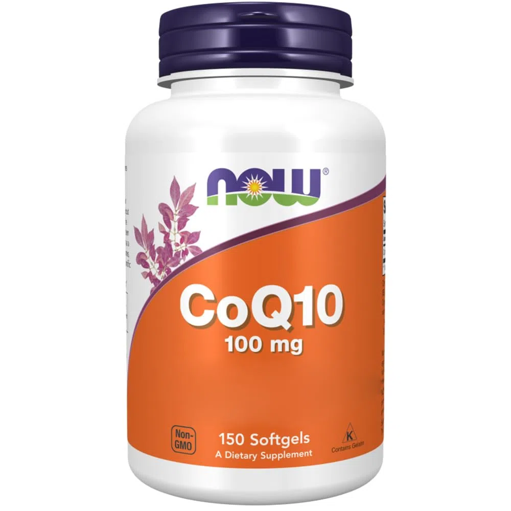 Now Foods, CoQ10 (Coenzima Q10), 100 mg, Altamente Dosato, 150 Capsule molli, Testato in Laboratorio, Senza Glutine, Senza Soia, Non OGM