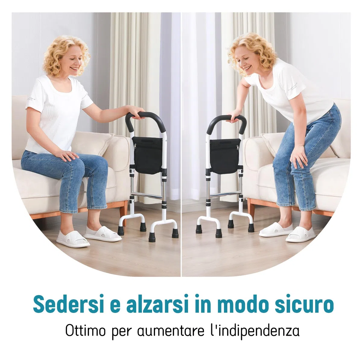 Aiuto per alzarsi per anziani – Aiuto per alzarsi dal letto, pavimento del bagno e divano – Aiuto per stare in piedi stabilità