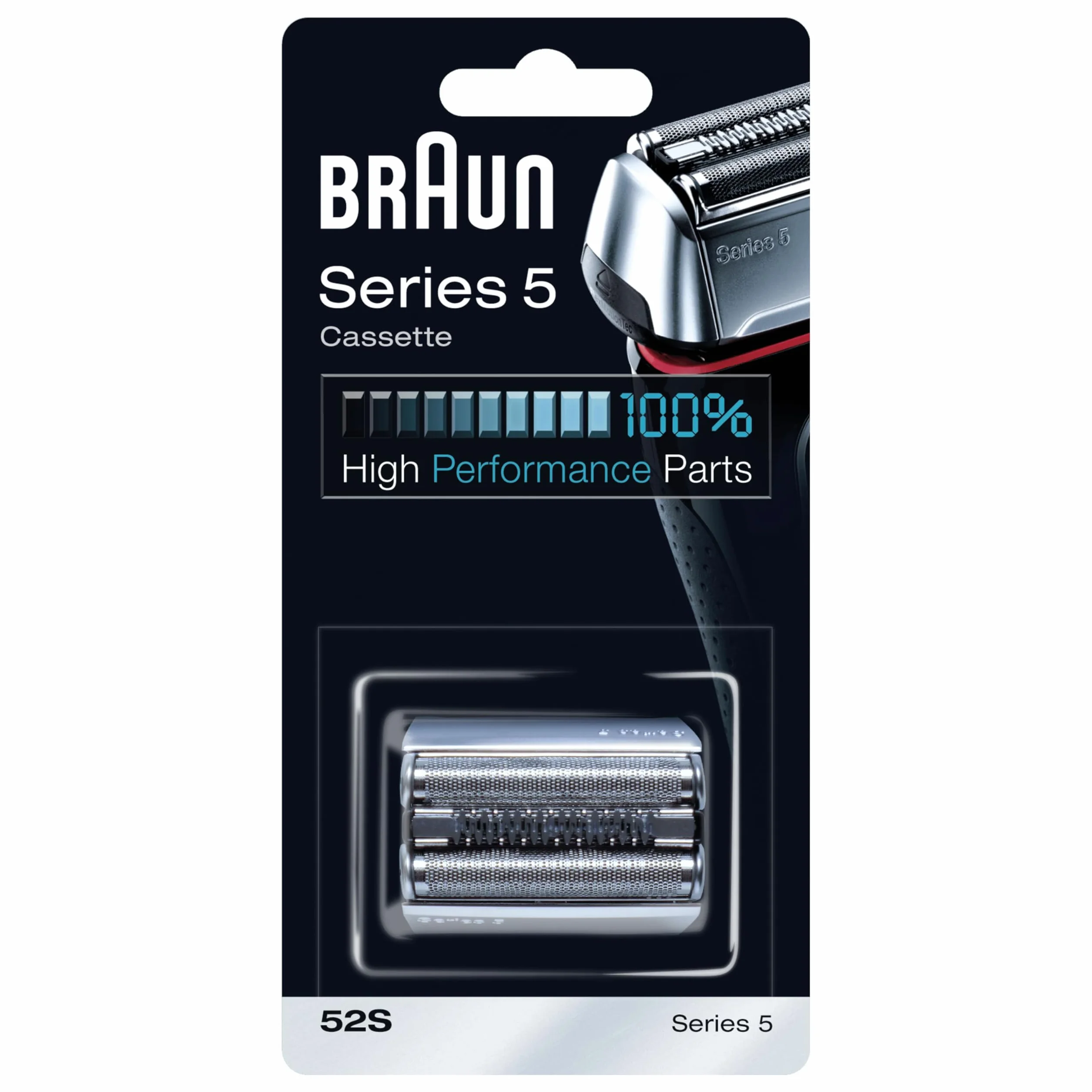 Braun Serie 5 52S Testina Originale per Rasoio Elettrico Barba, Compatibile con Rasoi Series 5