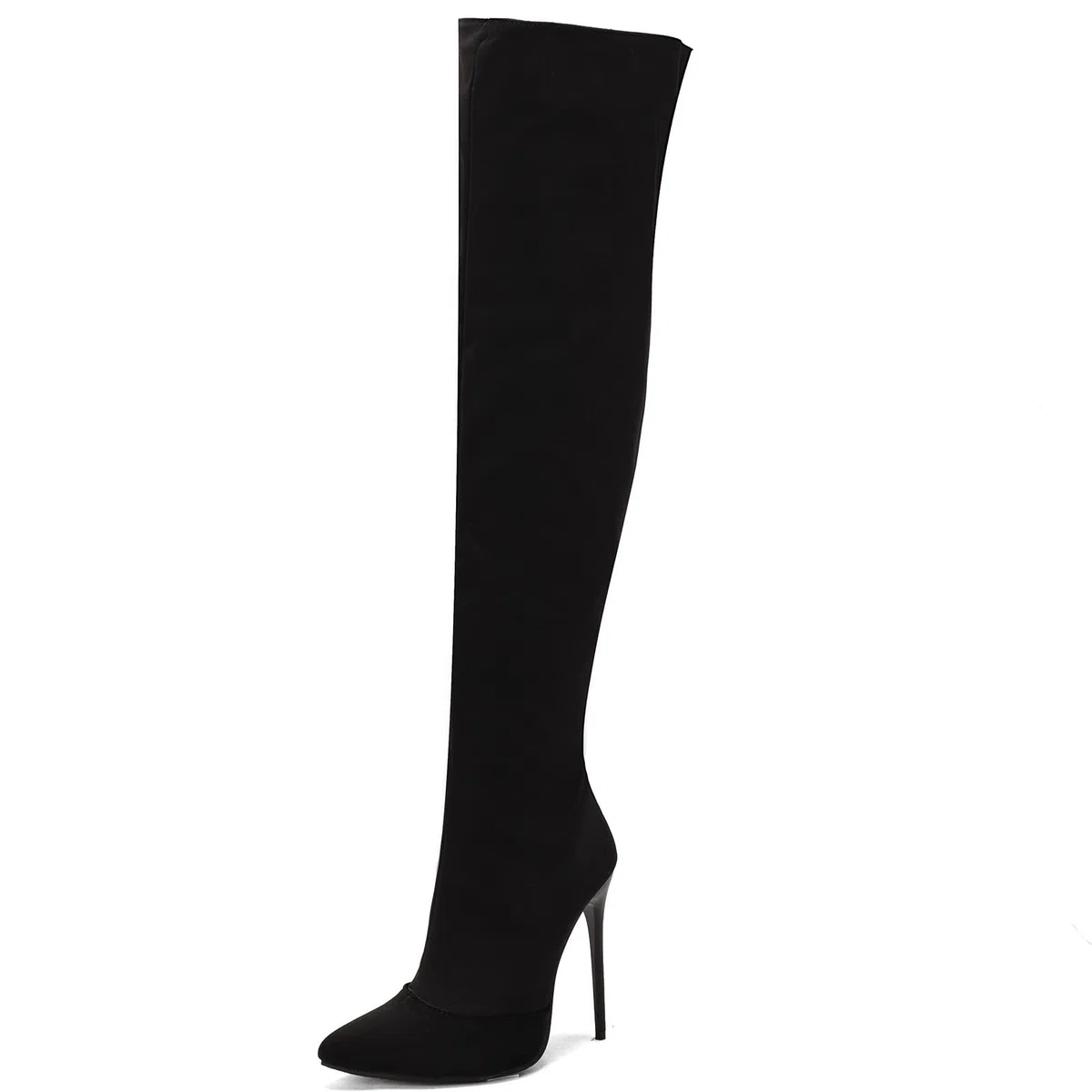 CUTEHEELS Stivali sopra il ginocchio sexy con tacchi a spillo e temperamatite da donna