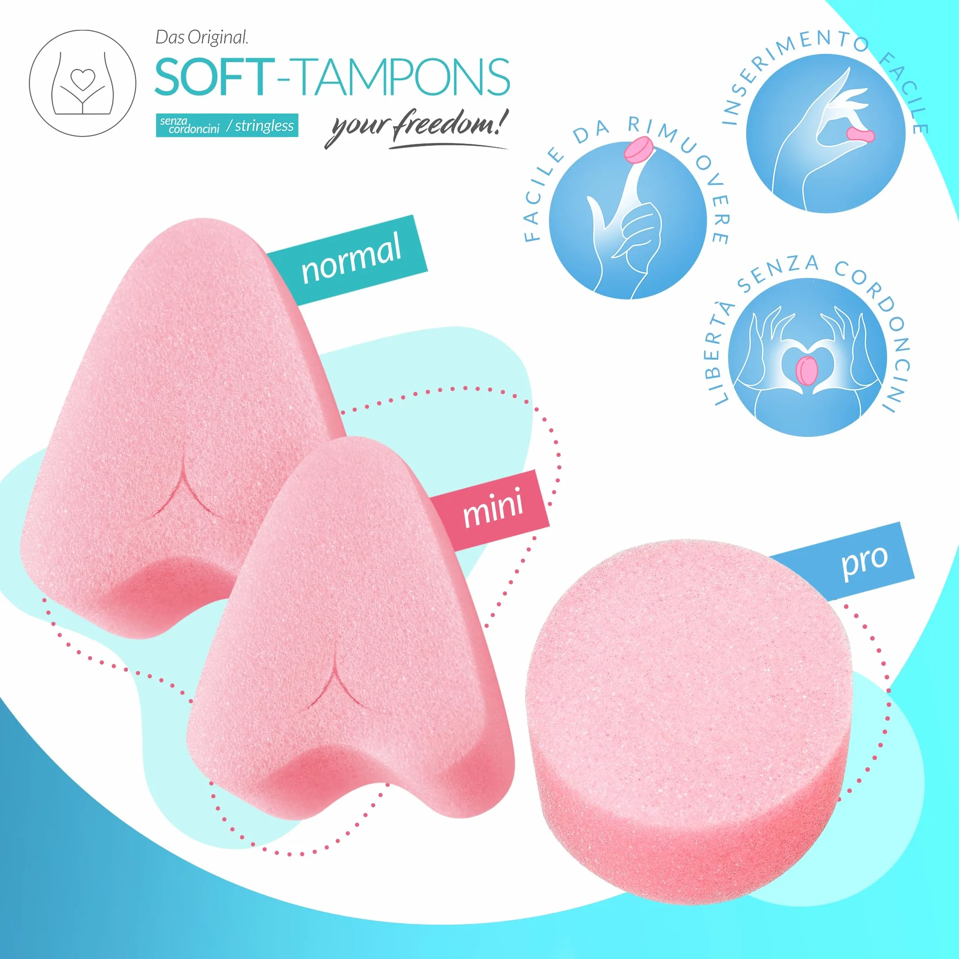 JOYDIVISION Soft Tampons Professional Filamless Tampon Box of 50