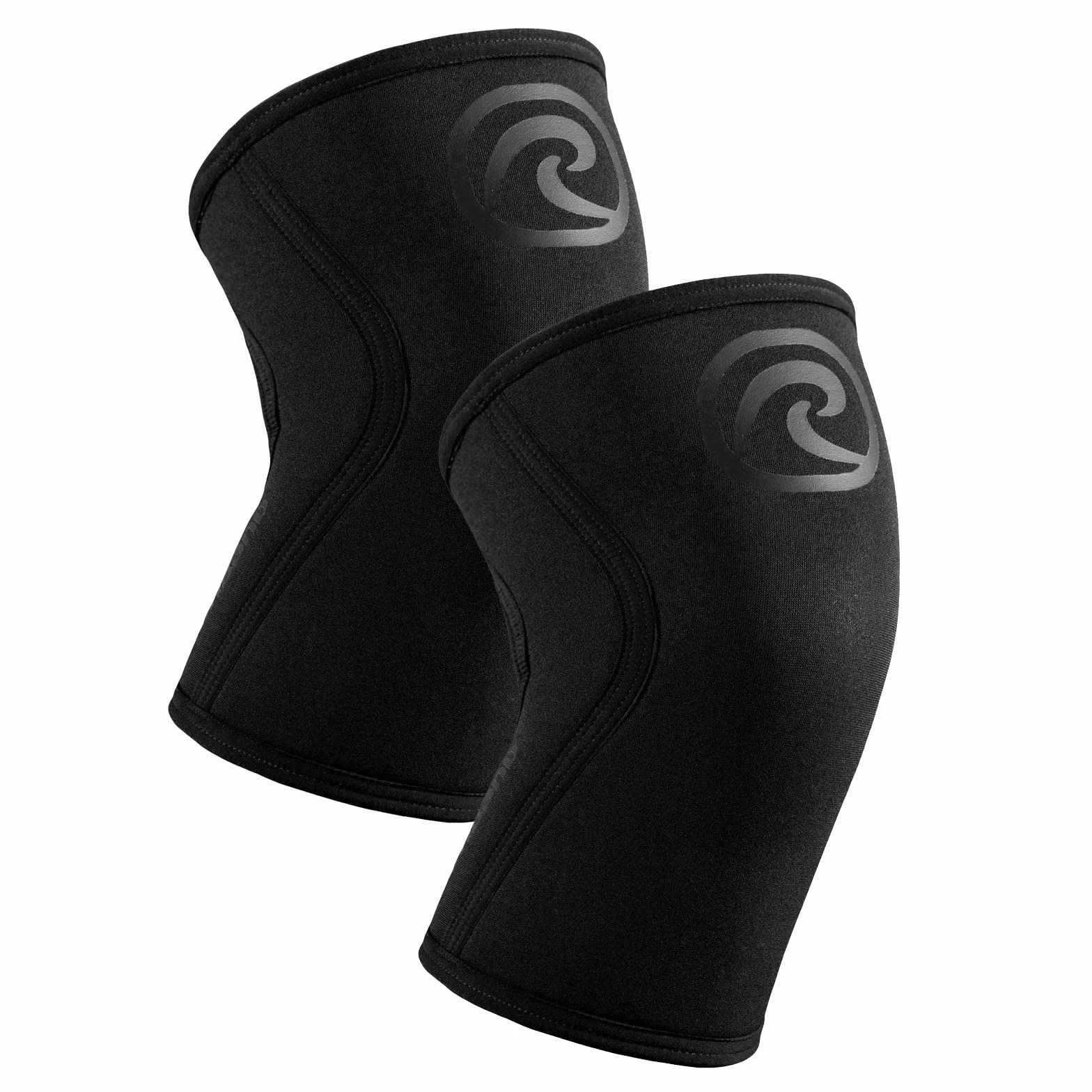 Rehband Ginocchiera per allenamento di forza & fitness - ginocchiera in neoprene da 7 mm, flessibile & antiscivolo, knee sleeve per uomini & donne