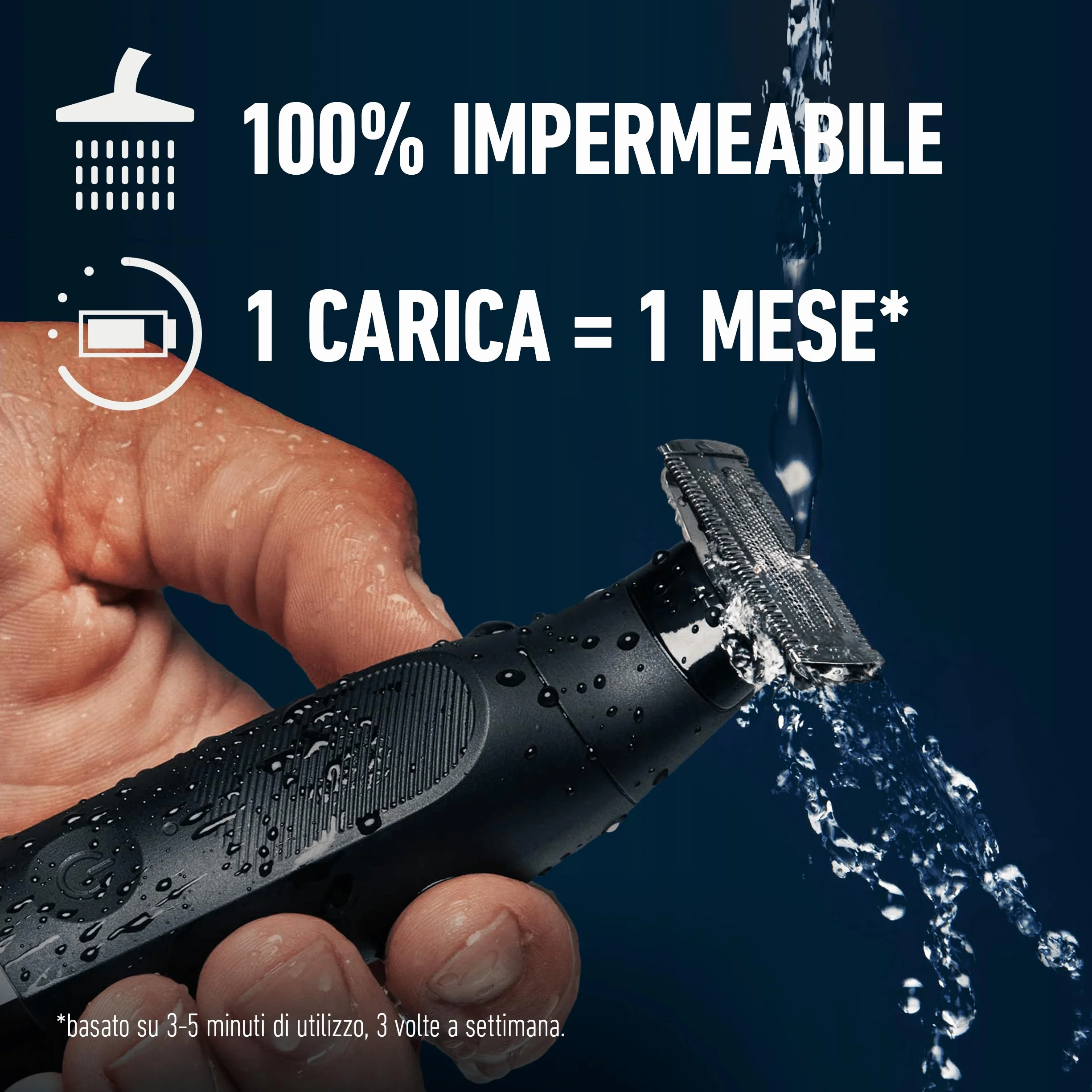 King C. Gillette Style Master, Regolabarba Uomo Senza Fili, Lama 4D, Pettini 1-5 mm