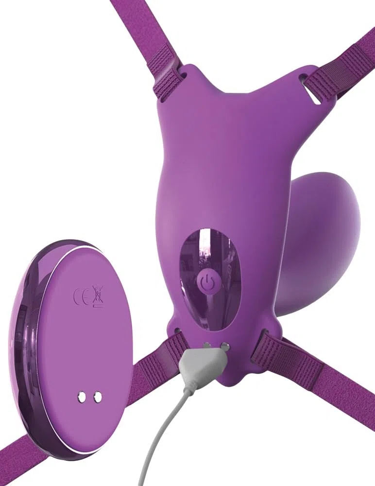 Pipedream Fantasy For Her Ultimate G-Spot Butterfly Strap-On Purple 10 cm